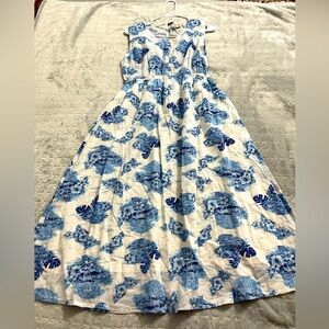 Sleeveless cotton dress